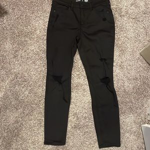Old Navy high rise rockstar skinny distressed jeans with secret smooth pockets